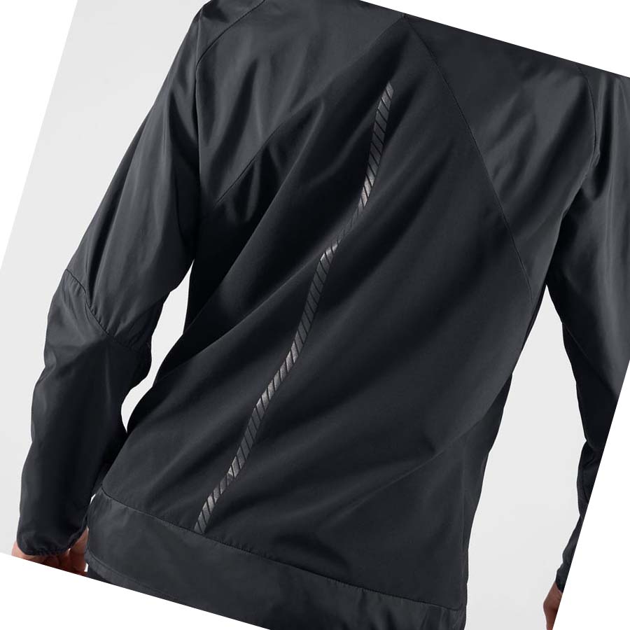 Chaquetas Salomon BONATTI CROSS WIND WINDBREAKERS Mujer Negros | MX 2465LIS